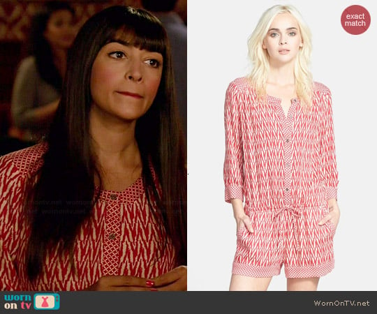 Ella Moss Tempe Romper worn by Cece Parekh (Hannah Simone) on New Girl