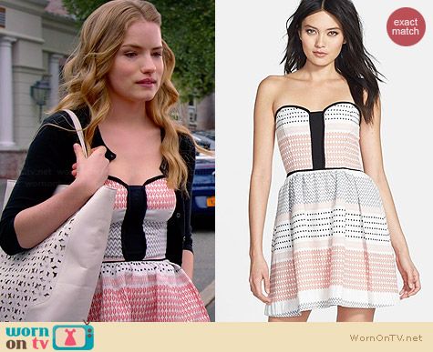 Ella Moss Zan Strapless Dress worn by Willa Fitzgerald on Royal Pains