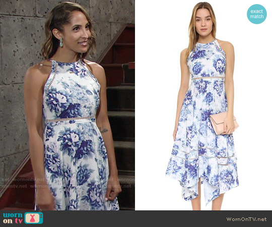 ONE by Elliatt Flourish Dress worn by Lily Winters (Christel Khalil) on The Young and the Restless