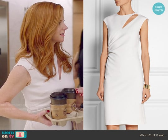 Emilio Pucci Cutout Stretch Wool Crepe Dress worn by Donna Paulsen (Sarah Rafferty) on Suits