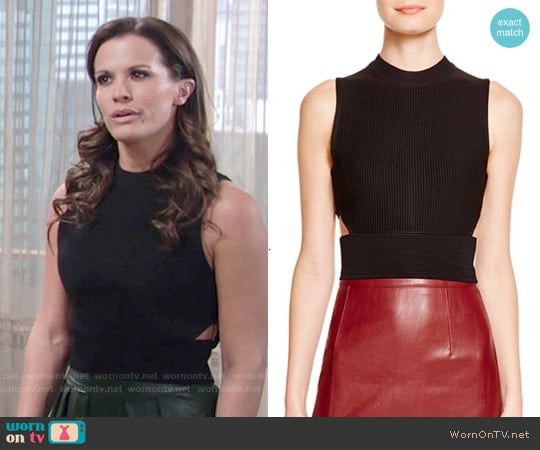 Endless Rose Sleeveless Cutout Top worn by Chelsea Lawson (Melissa Claire Egan) on The Young and the Restless