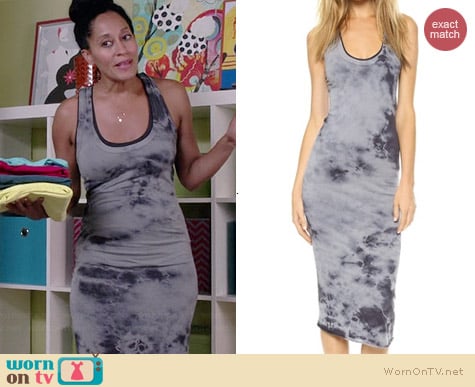 Enza Costa Bold Doubled Tank Dress worn by Tracee Ellis Ross on Black-ish