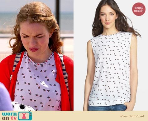 Equipment Kyle Wandering Ladybug Top worn by Willa Fitzgerald on Royal Pains