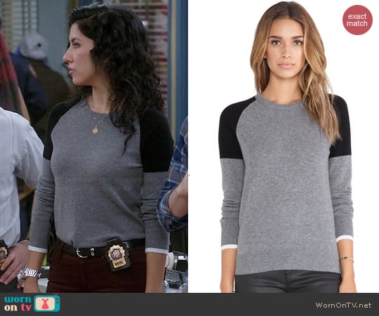 Equipment Sloan Colorblock Sweater worn by Stephanie Beatriz on Brooklyn 99