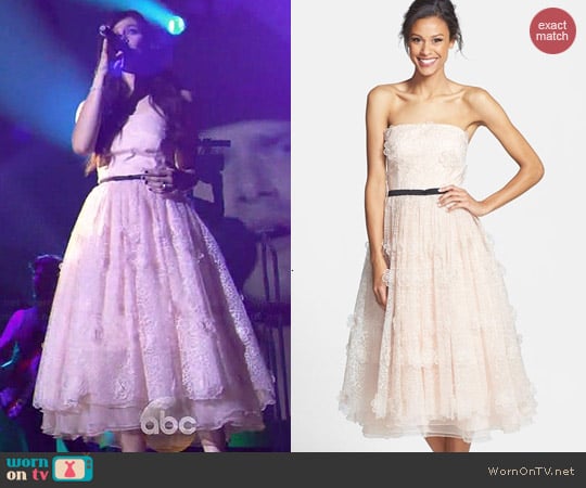 Erin Fetherston Lucielle 3d Floral Organza Dress worn by Aubrey Peeples on Nashville