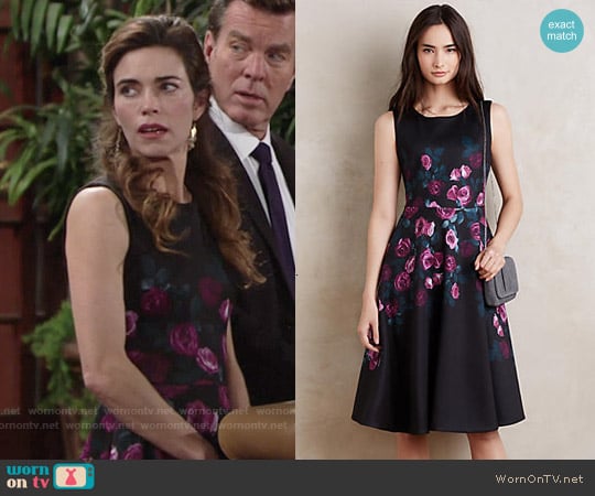 Erin Fetherston Sugared Rose Dress worn by Victoria Newman (Amelia Heinle) on The Young and the Restless