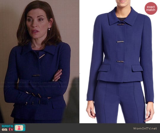 Escada Barongo Jacket worn by Julianna Margulies on The Good Wife