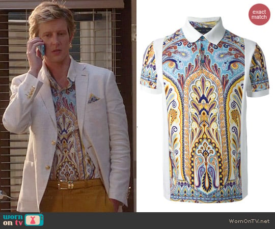 Etro Printed Polo Shirt worn by Gabrielle Mann on Revenge