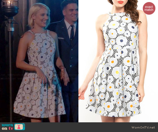 Eva Franco Nova Dress in Gardenia worn by Dianna Agron on Glee