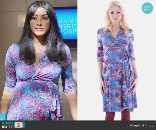 Everly Grey 'Kaitlyn' Maternity Wrap Dress worn by Divya Katdare (Reshma Shetty) on Royal Pains