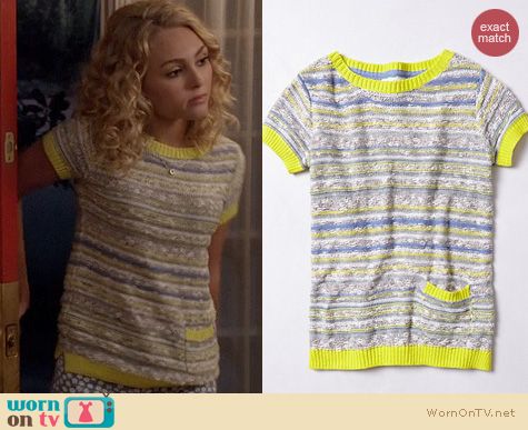 Fashion of TCD: Anthropologie Sunstrip Pullover worn by Carrie Bradshaw