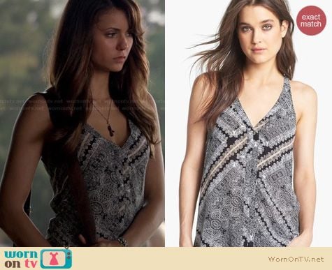 Fashion of TVD: Ella Moss Draped Racerback Tank worn by Nina Dobrev