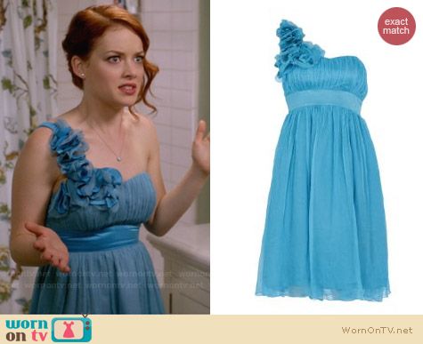 Fever London Ivy Dress in Turquoise worn by Jany Levy on Suburgatory