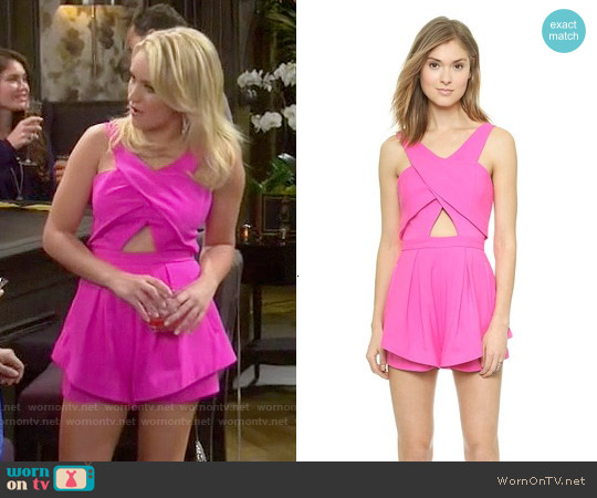 Finders Keepers Like Smoke Romper worn by Gabi Diamond (Emily Osment) on Young and Hungry