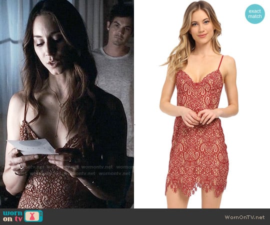 For Love & Lemons Vika Dress worn by Spencer Hastings (Troian Bellisario) on Pretty Little Liars