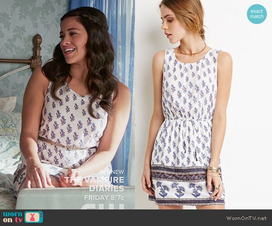 Forever 21 Crisscross-Back Floral Dress worn by Jane Villanueva (Gina Rodriguez) on Jane the Virgin