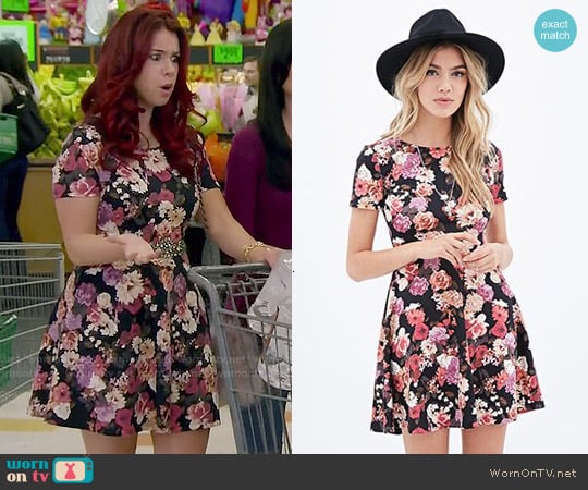 Forever 21 Cutout Floral Skater Dress worn by Tamara Fashion (Jillian Rose Reed) on Awkward