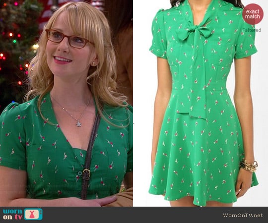 Forever 21 Ditsy Dandelion Dress worn by Melissa Rauch on The Big Bang Theory