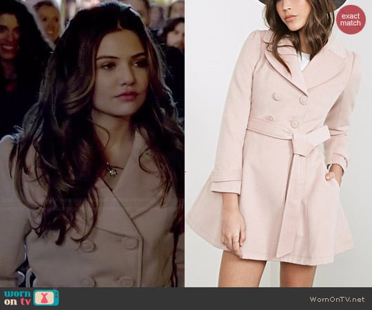 Forever 21 Double Breasted Princess Coat worn by Danielle Campbell on The Originals