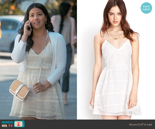 Forever 21 Favorite Embroidered Dress worn by Jane Villanueva (Gina Rodriguez) on Jane the Virgin