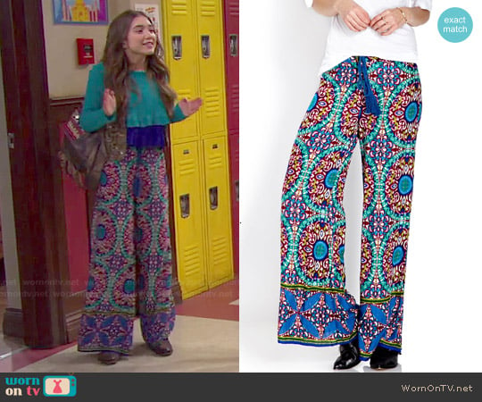 Forever 21 Global Goddess Pants worn by Riley Matthews (Rowan Blanchard) on Girl Meets World