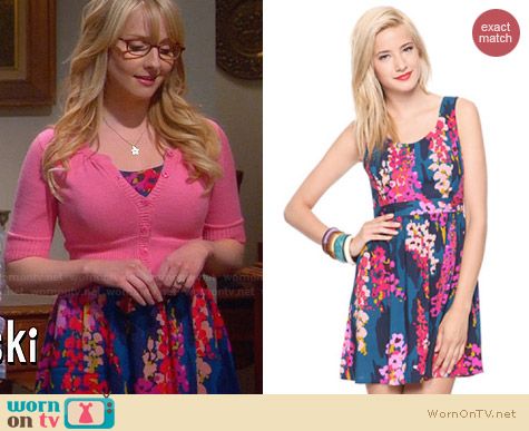 Forever 21 Impressionist Flowers Dress worn by Melissa Rauch on The Big Bang Theory