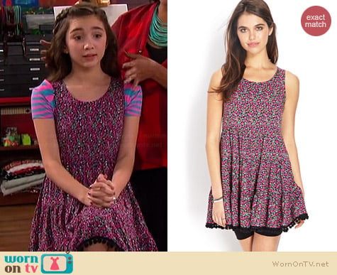 Forever 21 Prairie Floral Smock Dress worn by Rowan Blanchard on Girl Meets World