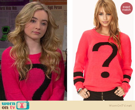 Forever 21 Totally Clueless Sweater worn by Sabrina Carpenter on Girl Meets World