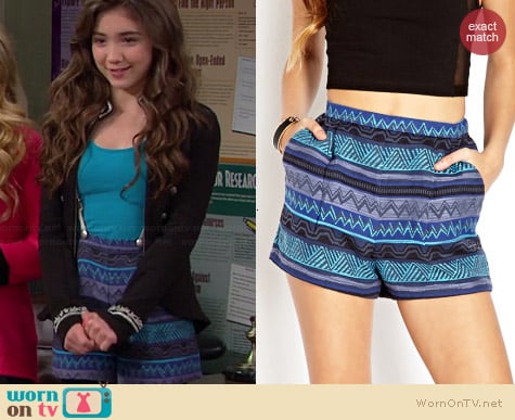 Forever 21 Voyager High Waisted Shorts worn by Rowan Blanchard on Girl Meets World