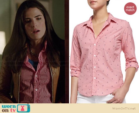 Frank & Eileen Barry Anchor Check Shirt worn by Karla Souza on HTGAWM