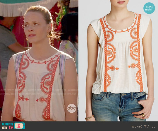 Free People Dos Sequndos Top worn by Daphne Vasquez (Katie Leclerc) on Switched at Birth