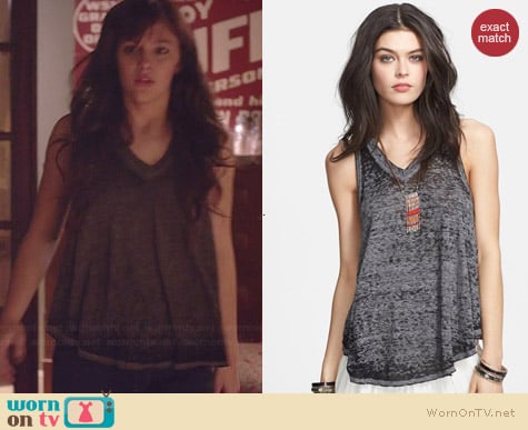 Free People Breezy Tank worn by Aubrey Peeples on Nashville