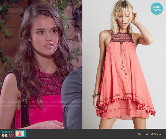 Free People Calypso Dress worn by Paige Larson (True O'Brien) on Days of our Lives