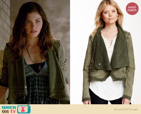 Free People Cascading Twill Jacket worn by Phoebe Tonkin on The Originals