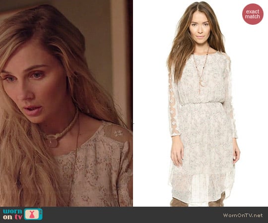 Free People Charlotte Midi Dress in Alabaster worn by Clare Bowen on Nashville