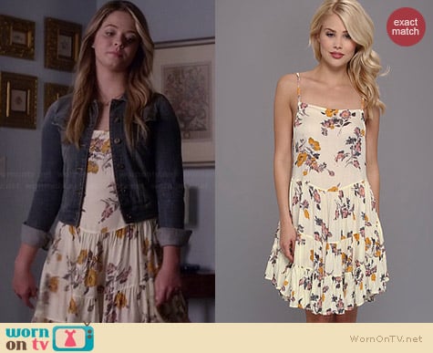 Free People Circles of Flowers Dress worn by Sasha Pieterse on PLL