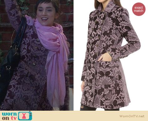 Last Man Standing Fashion: Free People Downtown Brocade Coat worn by Molly Ephraim