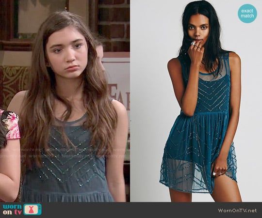 Free People Embellished Slip worn by Riley Matthews (Rowan Blanchard) on Girl Meets World