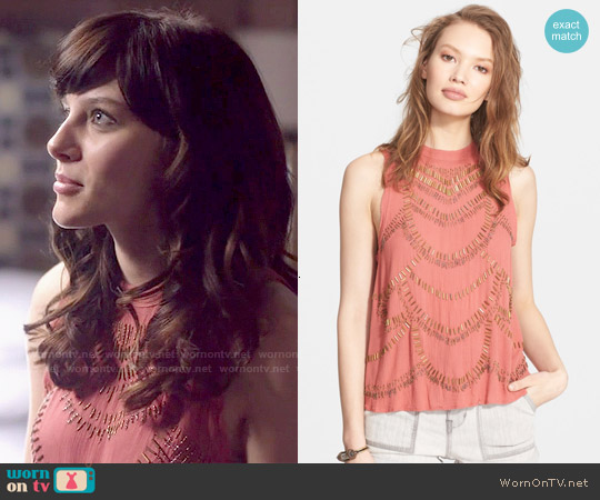 Free People Ferris Wheel Top in Terracotta worn by Layla Grant (Aubrey Peeples) on Nashville