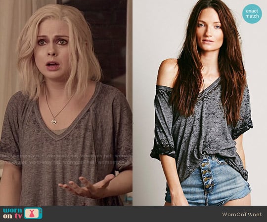 Free People Free Fallin Tee worn by Liv Moore (Rose McIver) on iZombie