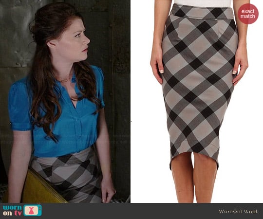 Free People Geometric Precision Skirt worn by Emilie de Ravin on OUAT