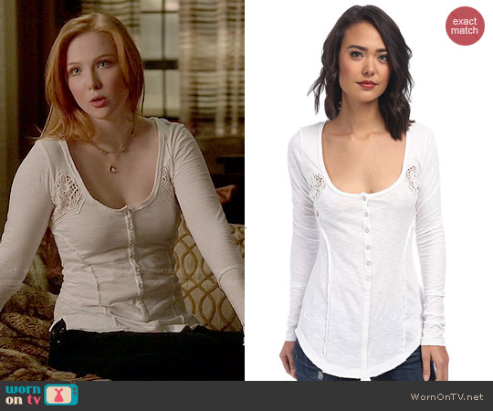 Free People Keepsake Henley worn by Alexis Castle (Molly C. Quinn) on Castle