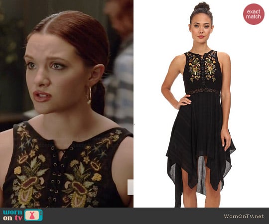 Free People Lace Me Up Dress worn by Katie Stevens on Faking It