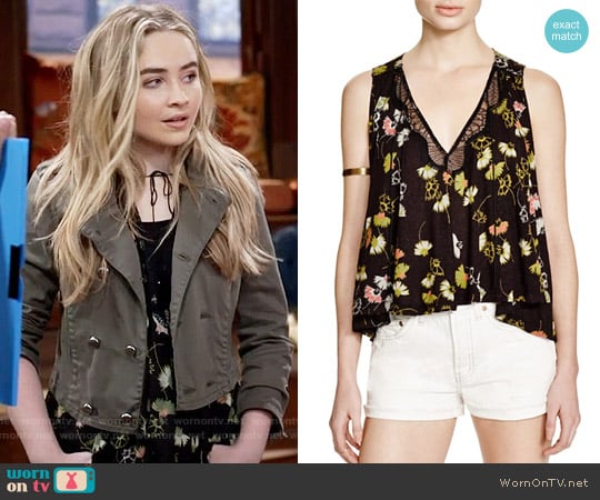 Free People Love Potion Top worn by Maya Hart (Sabrina Carpenter) on Girl Meets World