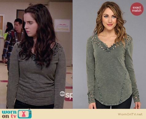 Free People Luna Top worn by Vanessa Marano on Switched at Birth