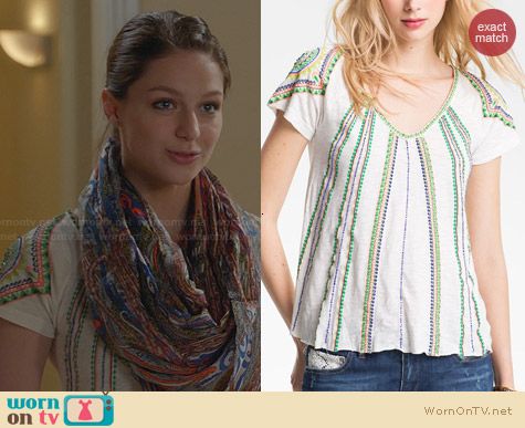 Free People Boho Meadow Tee worn by Melissa Benoist on Glee