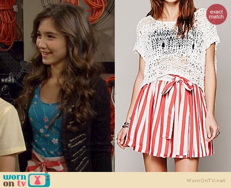 Free People Mercy for Molly Skirt worn by Rowan Blanchard on Girl Meets World