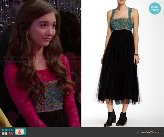 Free People Midnight Kiss Dress worn by Rowan Blanchard on Girl Meets World