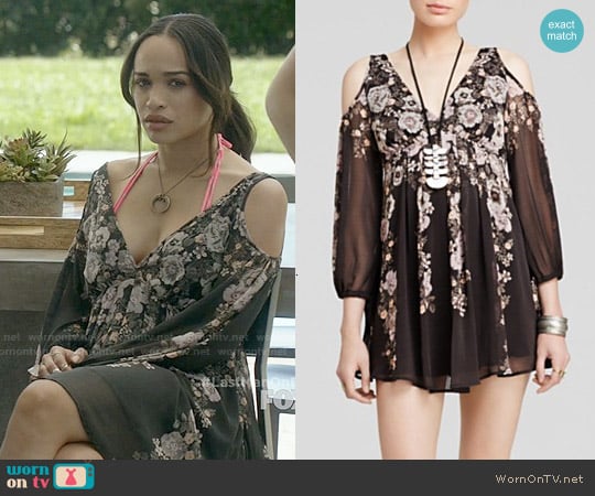 Free People 'Penny Lover' Dress in Raven worn by Erica Dundee (Cleopatra Coleman) on Last Man On Earth