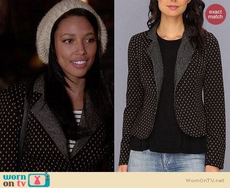 Free People Polka Dot Blazer worn by Kylie Bunbury on Twisted